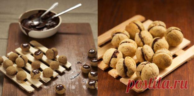 Рецепт"Поцелуй дамы"с фундуком и шоколадом | PourFemme