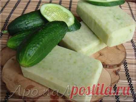 Огуречное мыло (с нуля)