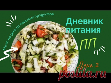 Дневник питания/Меню на день/Что я ем?/ПП