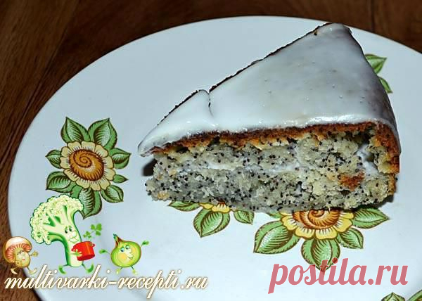 Маковый пирог в мультиварке: рецепт приготовления
