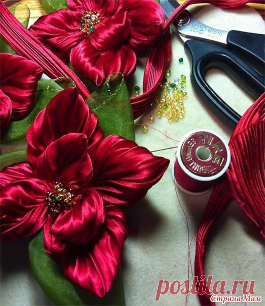 Цветы в технике шибори - Клуб рукоделия - Страна Мам