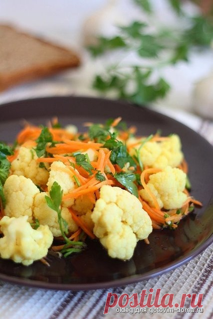 Маринованная цветная капуста по-корейски
