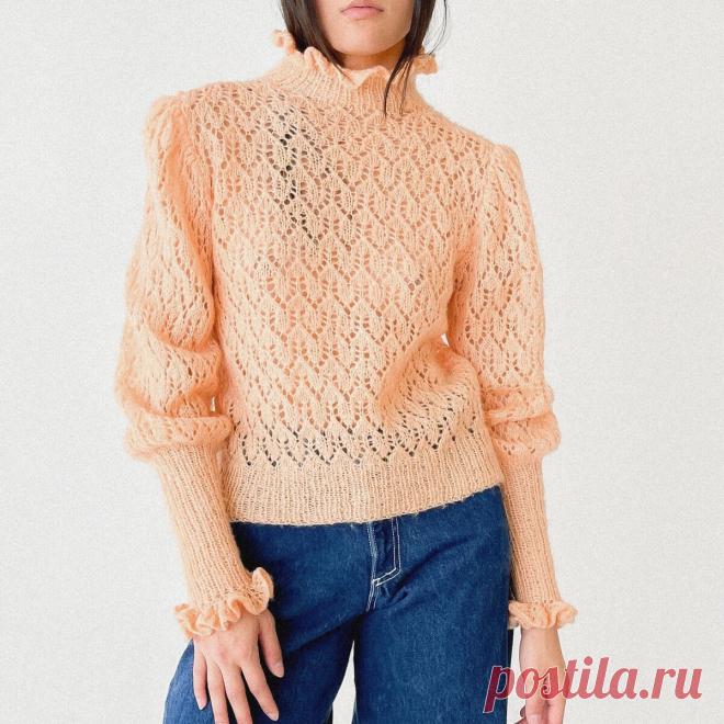 Женственные ажурные модели из невесомой мохеровой ниточки: 3 изделия и 3 новые схемы | Вяжем вместе! | Дзен