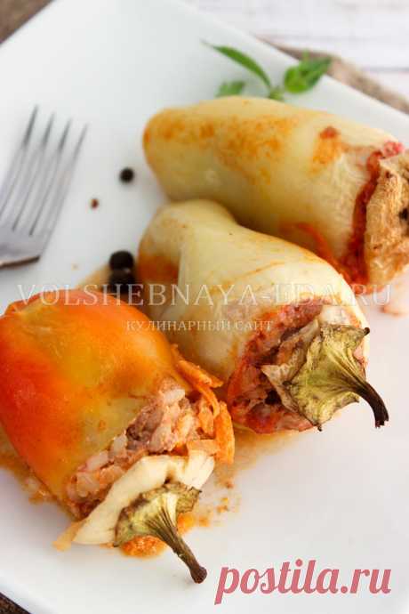 Перец фаршированный мясом и рисом в духовке, рецепт с фото | Волшебная Eда.ру