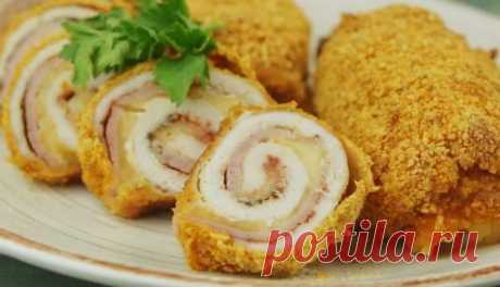 Рулет из курицы с сыром на праздничный стол