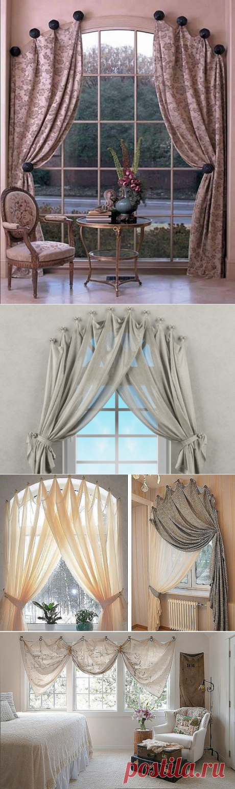 Гардины без карнизов