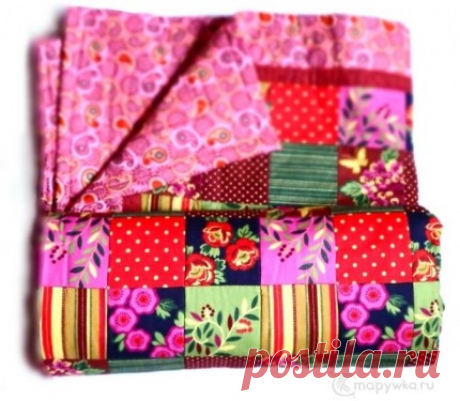 Большое лоскутное одеяло - купить | Лоскутные одеяла (пэчворк) | HANDMADE интернет-магазин