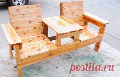 Скамейка со столиком МК