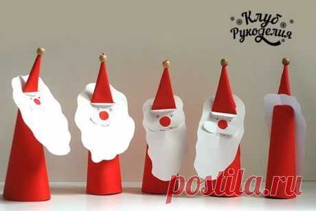 Санта из бумаги 🎅 / Рукоделие