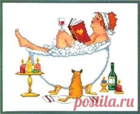 Рыжая дамочка в ванне крестиком | Жозефина