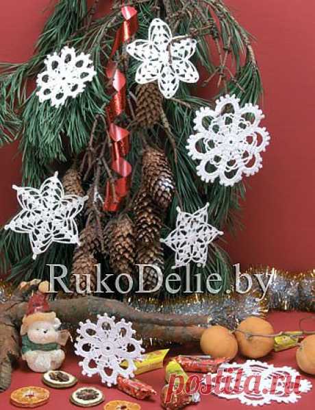Вязаные крючком снежинки :: Украшение интерьера/Crocheting decor :: Вязание крючком/Crocheting :: RukoDelie.by