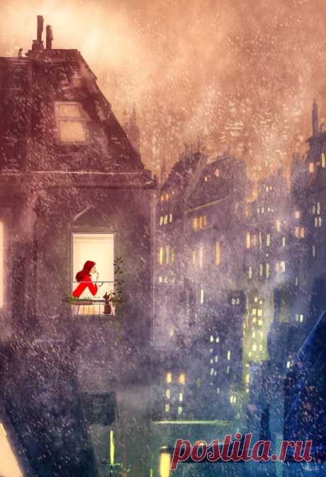 Волшебство ночи... Художник Паскаль Кэмпион (Pascal Campion).