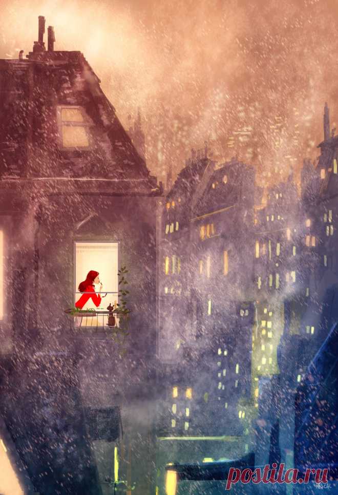 Волшебство ночи... Художник Паскаль Кэмпион (Pascal Campion).