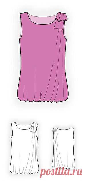 4153 БЛУЗКА С ДРАПИРОВКОЙ
Выкройки на индивидуальные размеры