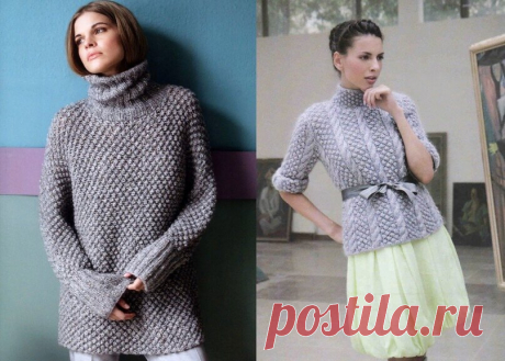 Узор “букле” несложен в исполнении и выглядит весьма эффектно | Вязание | Яндекс Дзен