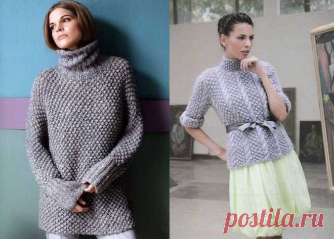 Узор “букле” несложен в исполнении и выглядит весьма эффектно | Вязание | Яндекс Дзен