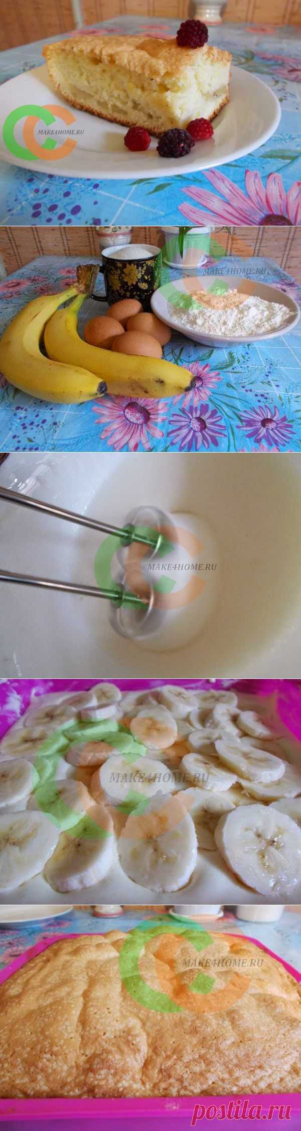 Шарлотка с бананом рецепт с фото |