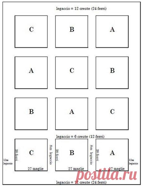 Детский плед спицами - схема вязания / Шитье, вязание для детей на спицах и крючком с описанием / КлуКлу. Рукоделие - бисероплетение, квиллинг, вышивка крестом, вязание