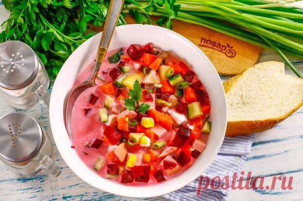 Актуально летом! Рецепты холодных супов - Будет вкусно - 24 мая - Медиаплатформа МирТесен Если в летнюю жару у вас совсем нет аппетита, приготовьте холодный суп. Он не только прекрасно насыщает, но и освежает. И это может быть не только окрошка. Мы собрали для вас самые разные рецепты, чтобы каждый мог выбрать тот, который ему по душе. Холодный борщ с колбасой и огурцом Отварные овощи, - 24 мая - 43027514119 - Медиаплатформа МирТесен