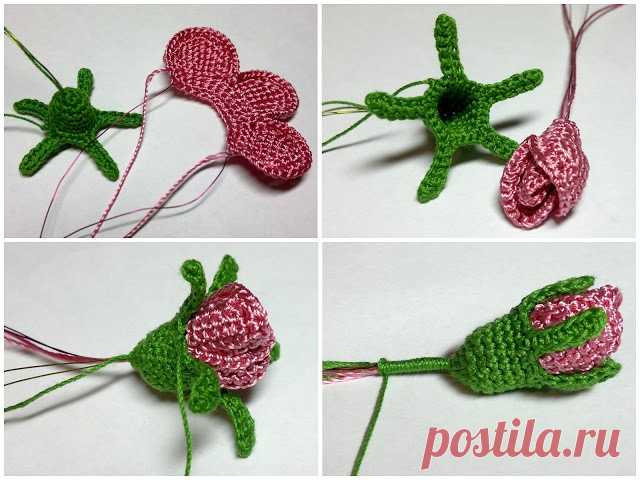 Вязание цветов крючком для начинающих | LS