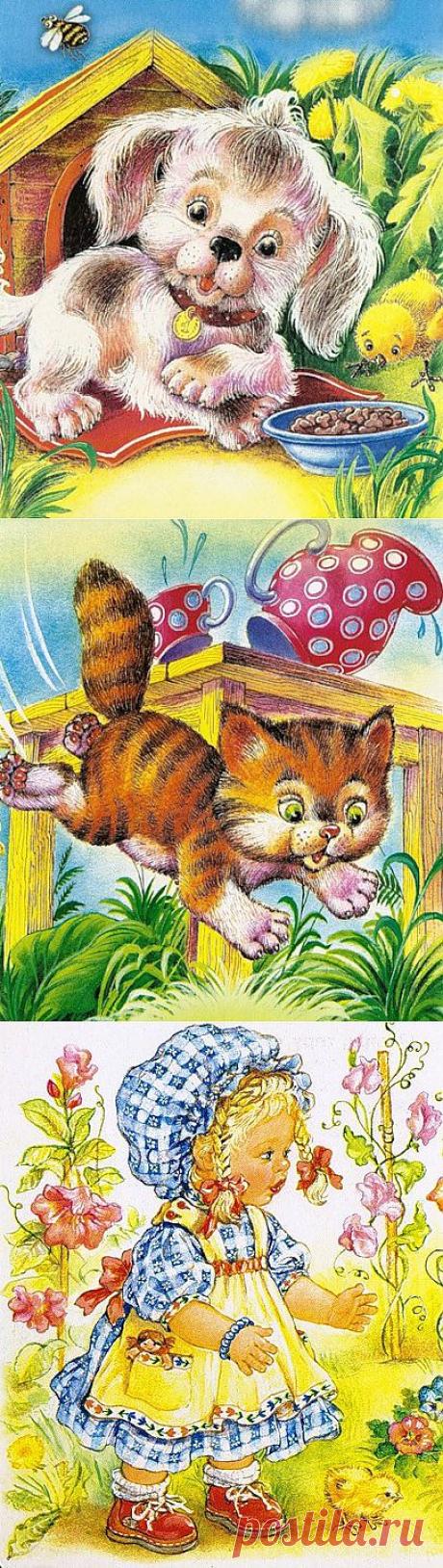 Иллюстрации к детским книгам А.Чукавина и И.Чукавиной.