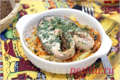 Кета с овощами в духовке - Рецепты. Постные рецепты