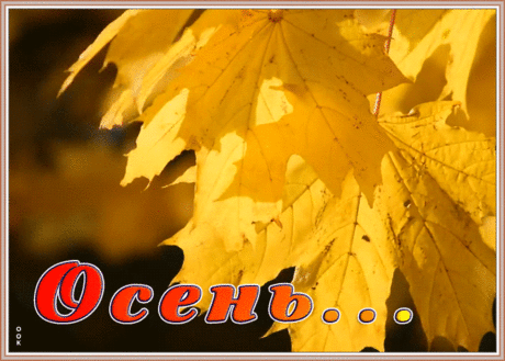 Картинка гиф с осенью