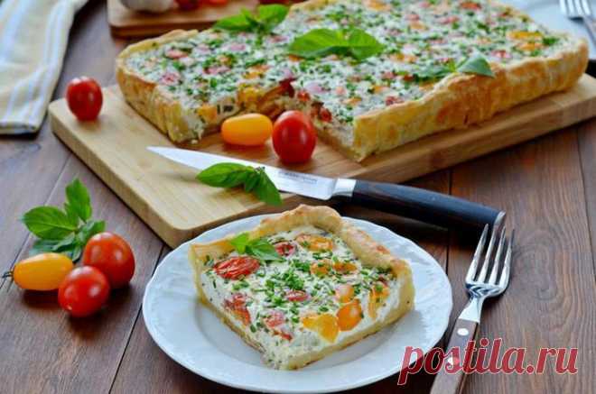 СМЕТАННЫЙ ПИРОГ С ЧЕРРИ