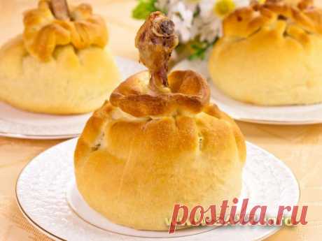 Куриные ножки в мешочке с начинкой