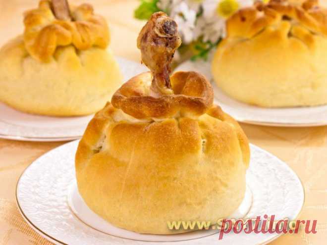 Куриные ножки в мешочке с начинкой
