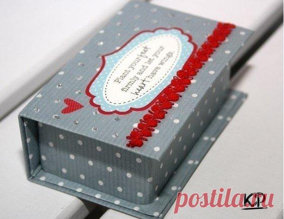 Как сделать коробочку из картона 😃 / Рукоделие