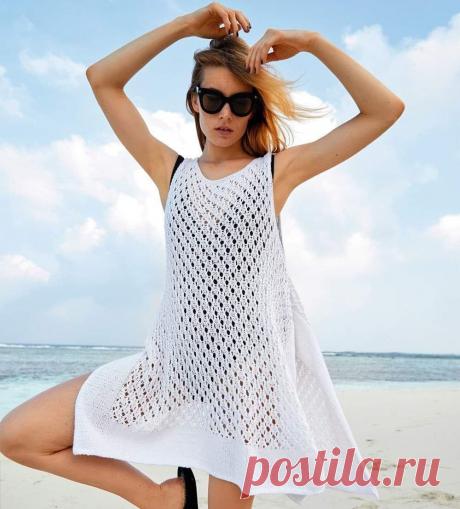 Женские вязаные туники, 3 оригинальных модели для летнего сезона со схемами и инструкциями. | Вяжем вместе с Людмилой | Дзен