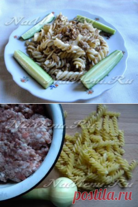 Макароны по-флотски с фаршем в мультиварке.