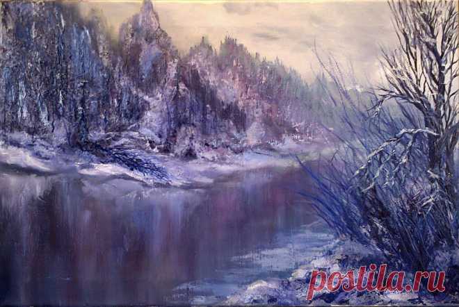 Масло, холст, 40х60см. Моя работа. Омка.