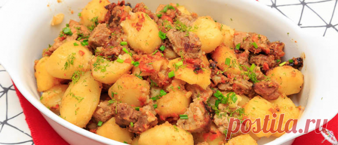 Рецепт тушеного картофеля с мясом