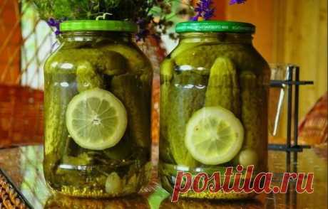 Огурцы на зиму с лимоном - очень вкусный пошаговый рецепт