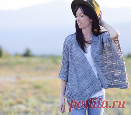 Kimono Knitting Pattern Easy Knit Cardigan Pattern Summer | Etsy