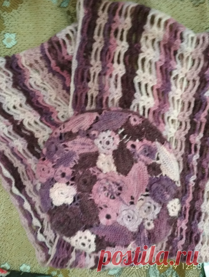 Берет и снуд. В ожидании весны из категории Мои работы – Вязаные идеи, идеи для вязания