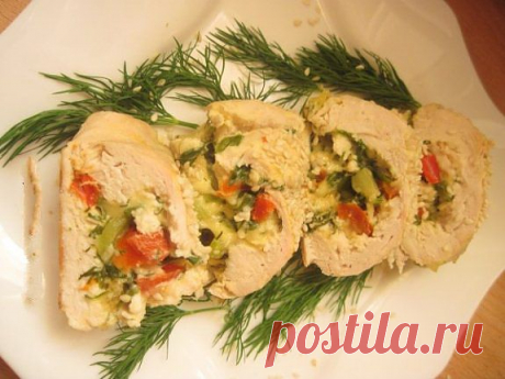 Вкусные рулетики из куриного филе в мультиварке
