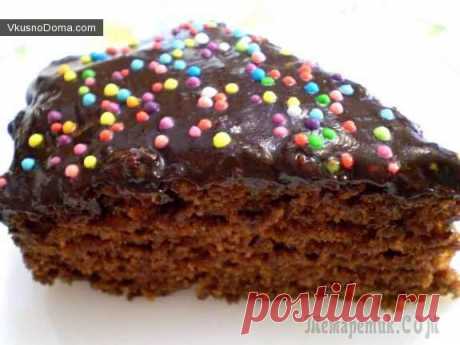 Пирог шоколадно-морковный