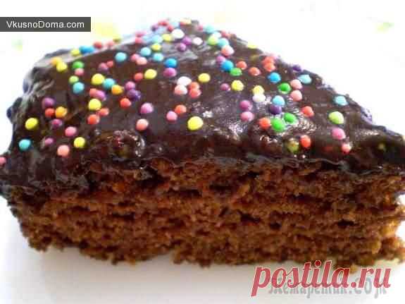 Пирог шоколадно-морковный