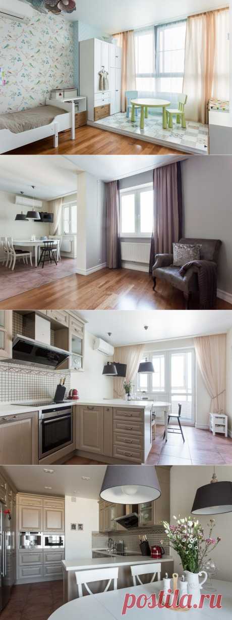 Большая квартира для семьи на «Нагатинской» с кабинетом и лимонной ванной — The Village — The Village — поток «Квартира недели»