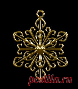 Зимние снежинки на прозрачном фоне.