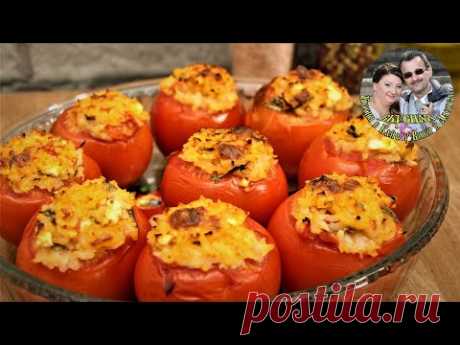 Фаршированные помидоры с рисом и сырами, в итальянском стиле. Очень вкусно.