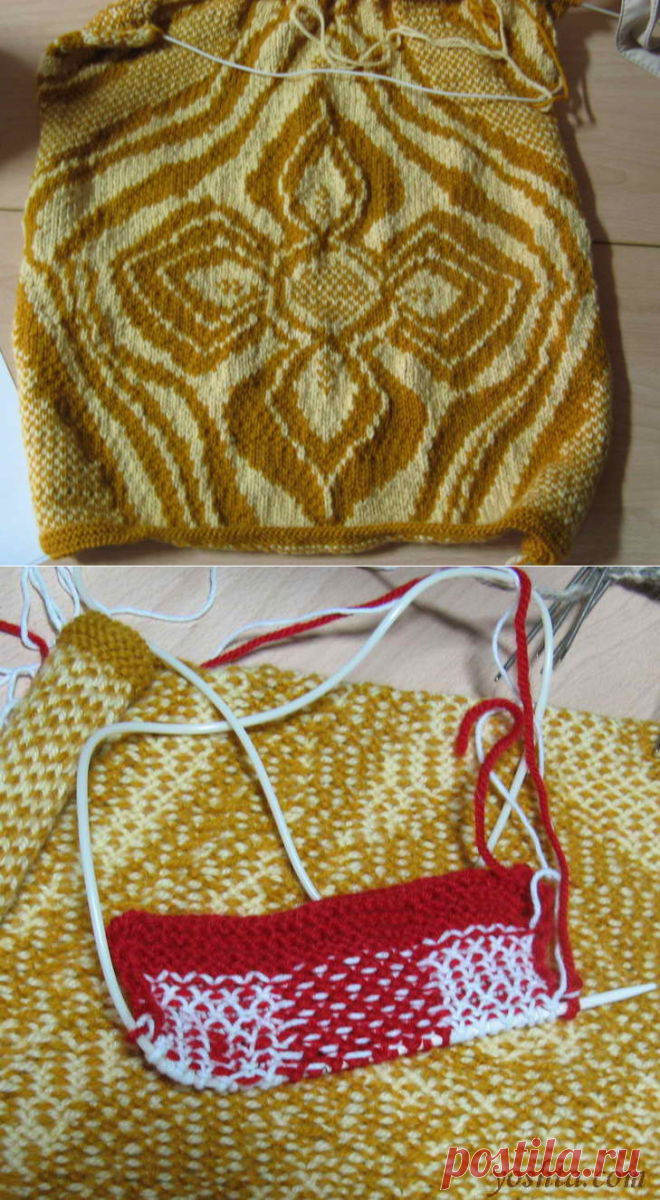 ВЕК ВЯЖИ-ВЕК УЧИСЬ! ЖАККАРД СПИЦАМИ БЕЗ ПРОТЯЖЕК ОТ YOSHTA + видео