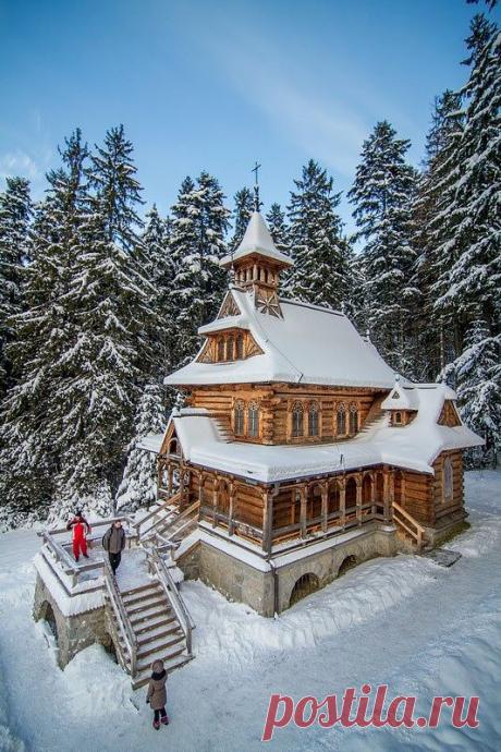 Historic Chapel of the Sacred Heart of Jesus in Jaszczurówka, Poland by Adam Birch