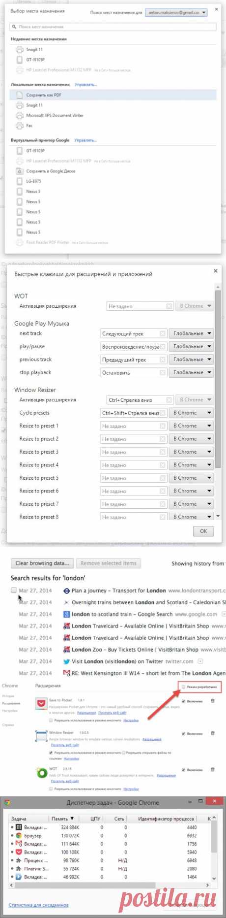 13 полезных функций Google Chrome