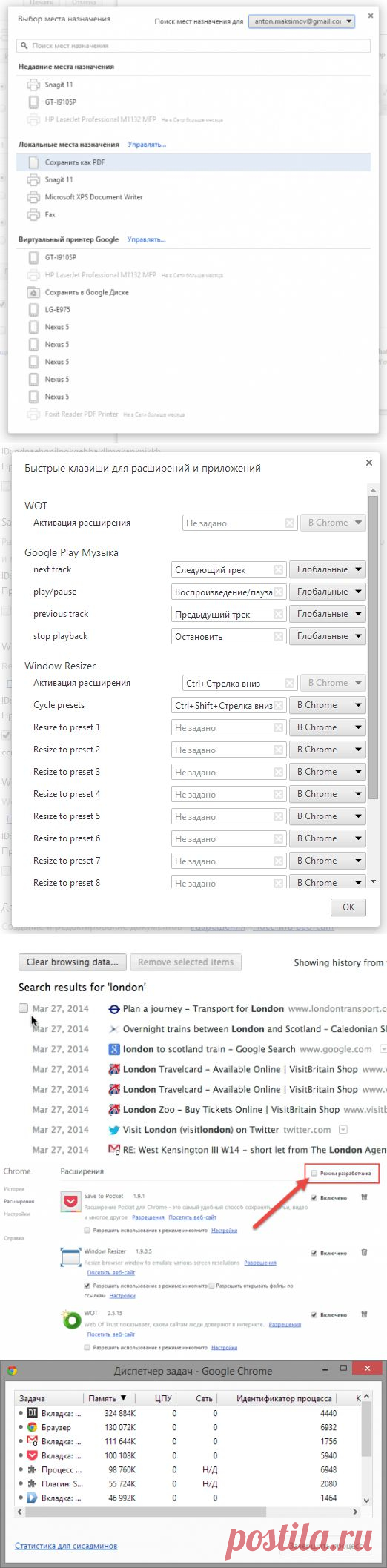 13 полезных функций Google Chrome