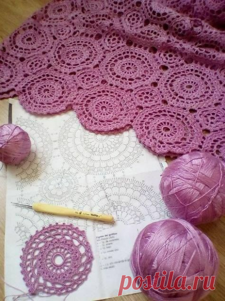 "Красиво, просто красиво!", - вяжем из округлых мотивов крючком | Повязушки лайф | Яндекс Дзен