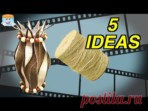 5 ORYGINALNYCH POMYSŁÓW NA JUTĘ I Wazon do zwolnienia